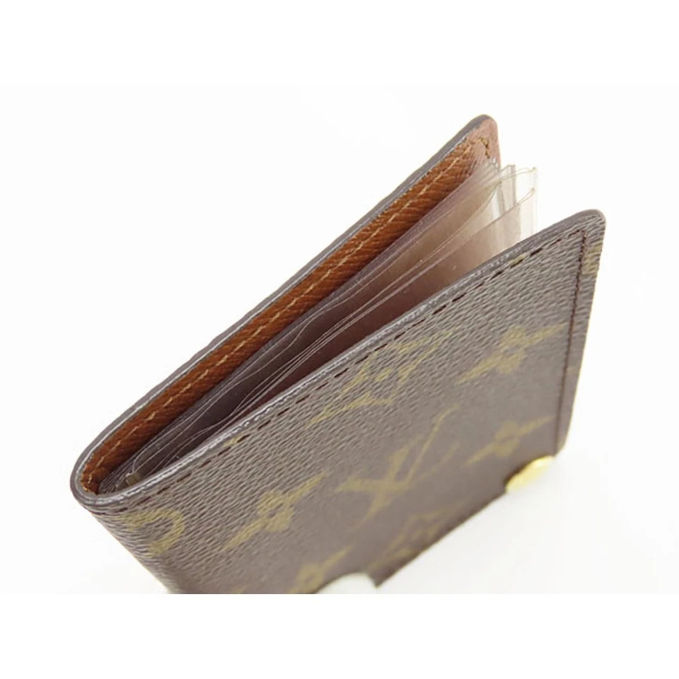 Louis Vuitton Monograma Porte Carte Estuche para Tarjetas de Presión de Crédito Usado LIBR-0 Foto 4 de 4