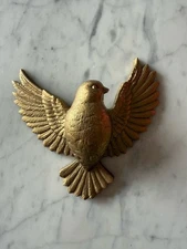 Burwood Dove # 2685 Hanging Wall Love Bird Gold Mid Century Modern 1984 vintage