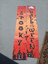 SPOOKY Halloween Banners Indoor Outdoor Hanging DOOR PARTY 14 x 72 NEW
