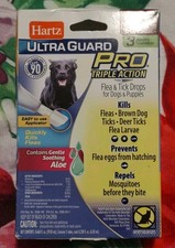 New Sealed Hartz Ultra Guard Pro Flea Tick Drops 61-150 Pound 3 Month Supply