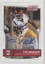 2016 Score Rookies Signatures Tre Madden #355 Auto 0m0