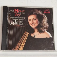 Emily Mitchell - The Holly and the Ivy CD 1989 Celtic Harp Carols RCA Victor