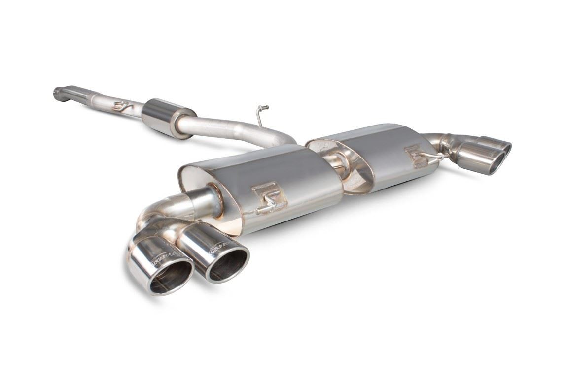 Scorpion Exhaust Res Cat-Back Sys No-Valve Monaco Audi S1 2.0 TFSi Quattro 14-18