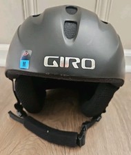 Ski Snowboard Giro S4 Helmet Size Med, Adult Matte Black 55.5-57 cm 