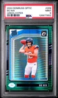 2024 PANINI DONRUSS OPTIC #209 BO NIX GREEN HYPER PSA 9 Mint Rookie RC