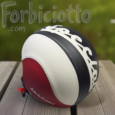 Casco vintage in pelle personalizzato Special Tre Colori Vespa S M L XL