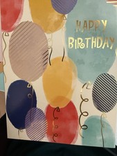 "Happy Birthday" - Party Balloons- approx 5.5" X 7.5"