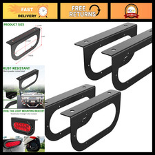 4 Pcs 6 Oval Tail Light Mounting Bracket Set For Trucks Trailers Rvs Boats 4 Pcs 6 Oval Tail Light Mounting Bracket Set For Trucks Trailers Rvs Boats