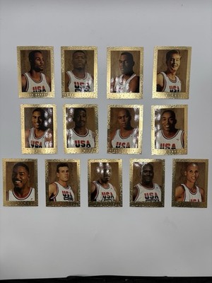 1994 SkyBox USA Basketball Dream Team Gold Embossed Portrait 13 
