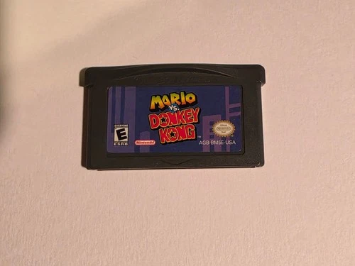 Mario vs. Donkey Kong (Nintendo Game Boy Advance GBA, 2004) ☆ Authentic ☆