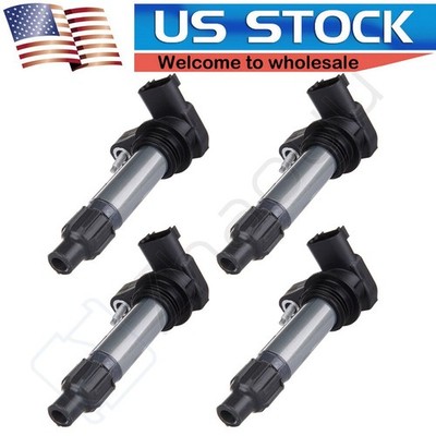 ECCPP 4 Ignition Coils For 10-16 Buick LaCrosse 16-19 Cadillac ATS V6 3.6L