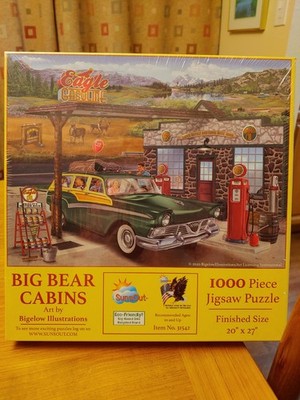 SunsOut Jigsaw Puzzle 1000 Piece '' Big Bear Cabins ''
