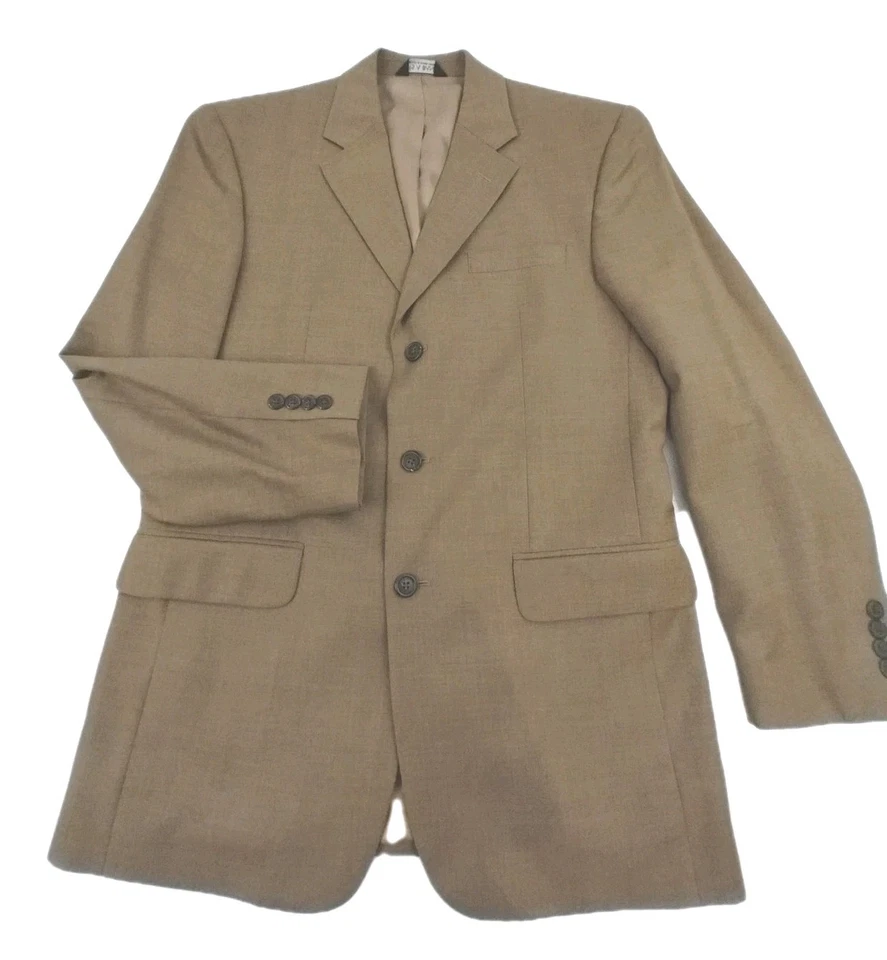 Traje Hombre 40R Jos A Bank Pantalón 34 X 30 Marrón 100% Lana Tweed Excelente  Foto 2 de 4