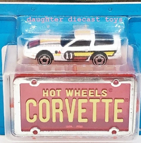 Vintage CORVETTE Hot Wheels MICRO Park 'N Plates MINT on Card! Ships Worldwide!