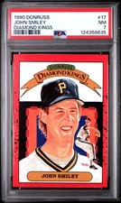 1990 DONRUSS DIAMOND KINGS #17 JOHN SMILEY PSA 7