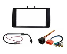 Radio Stereo Installation Mount Double Din Dash Kit + Wire Harness & Adapter 