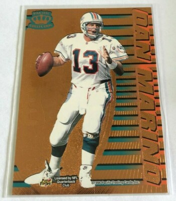 1996 Pacific Dynagon Gold Tandems Troy Aikman Dan Marino #1 Cowboys Dolphins