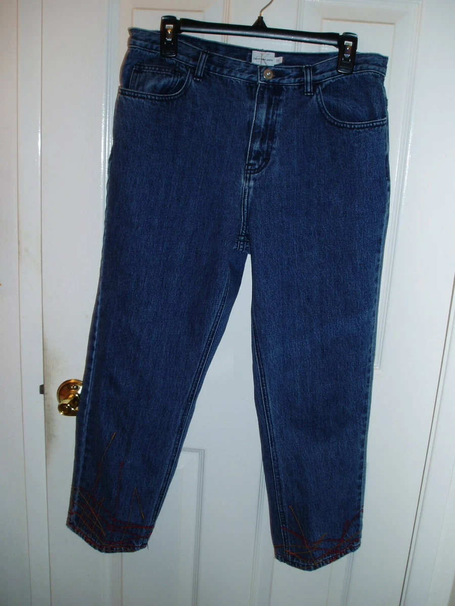 Calvin klein clearance denim capris