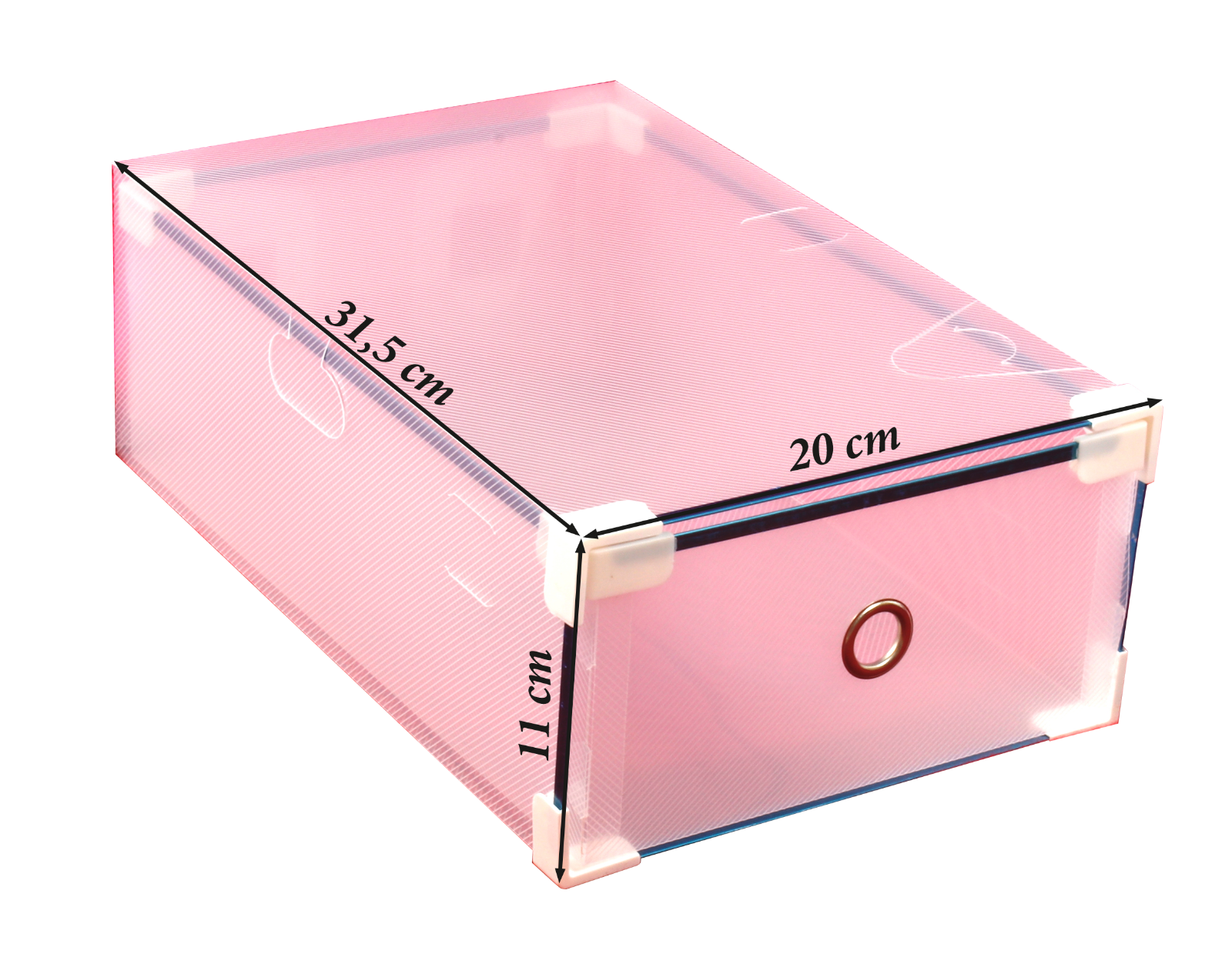 CHERIPOLI Schuhboxen 24 Stück - Transparente Aufbewahrungsboxen Stapelbar Für Schuhe & Kleinkram