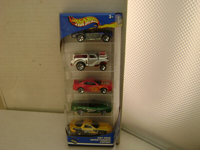 2002 HOT WHEELS B-DAY 5 CAR GIFT PACK SUPER PAQUETE COFFRET NEW IN BOX