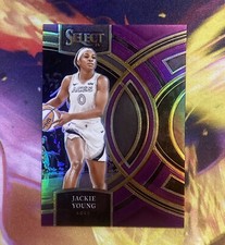 Jackie Young 2024 Panini Select WNBA Purple Premier Level #180 /149 ACES