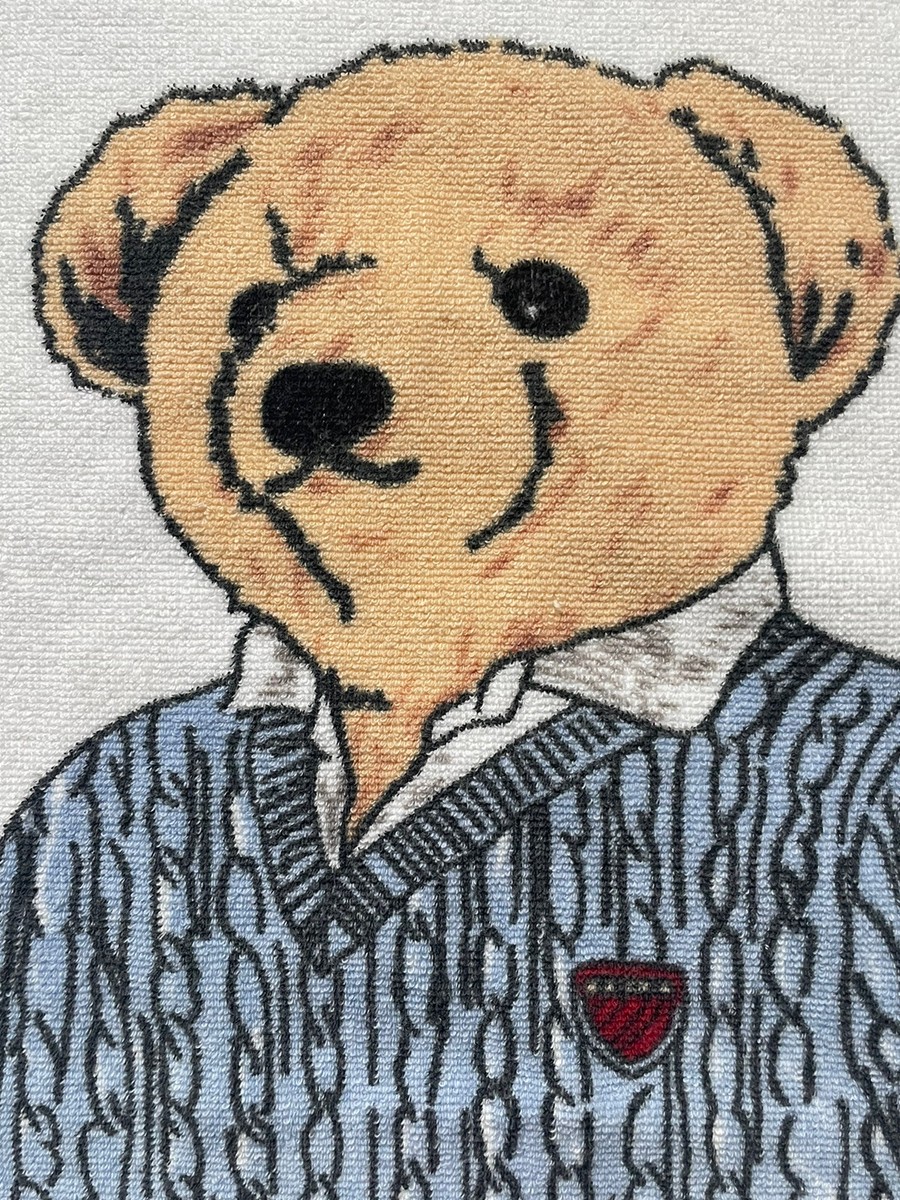 RARE! GUC RALPH LAUREN *Polo BEAR Large BEACH TOWEL Vintage GOLF