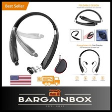 Lightweight Retractable Bluetooth Headset - Active Noise Cancelling for Sports