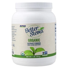 NOW FOODS BetterStevia Extract Powder Organic 1 lb.