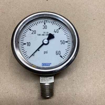 Wika Pressure Gauge Dial 0-60psi #624L57