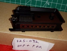 OLD TIME TENDER BODY SHELL DSP & P RR ALL PLASTIC  BY IHC/PERFECTA NEW 525-032