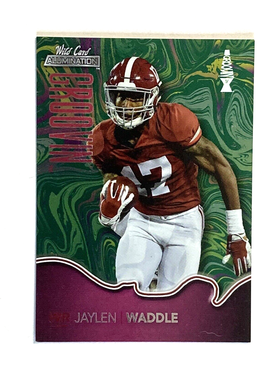 2021 Wild Card Alumination Jaylen Waddle Groovin #GG-15 | eBay