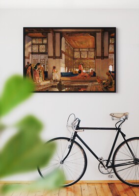 John Frederick Lewis: Eine Dame empfängt Besucher. Giclée Museum Luxus Geschenk Druck