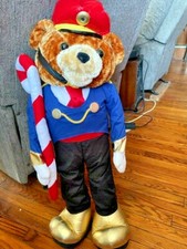 Christmas Teddy Bear Nutcracker Plush Toy Soldier 33" Motion Sensor Sings