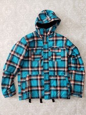 O'NEILL 14 Unisex Kid Escape Firewall Insulation Blue Orange Plaid Ski Jacket