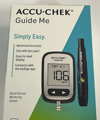 Accu-Check Guide Me Blood Glucose Monitoring System NEW EXP 08/27/28