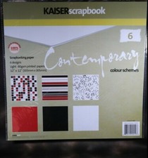 Kaiser Scrapbooking 12x12 Paper Pack Contemporary Oriental 6 Designs
