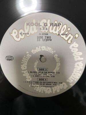 Kool G Rap 4 5 6 2LP Vinyl 1995 US Original COLD CHILLIN