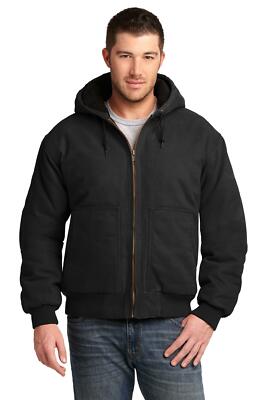 CornerStone Washed Duck Cloth Insulated Hooded Work Jacket CSJ41