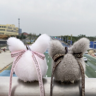 ご*ん様 treatürself Bunny fur cableknit car treatürself Bunny fur