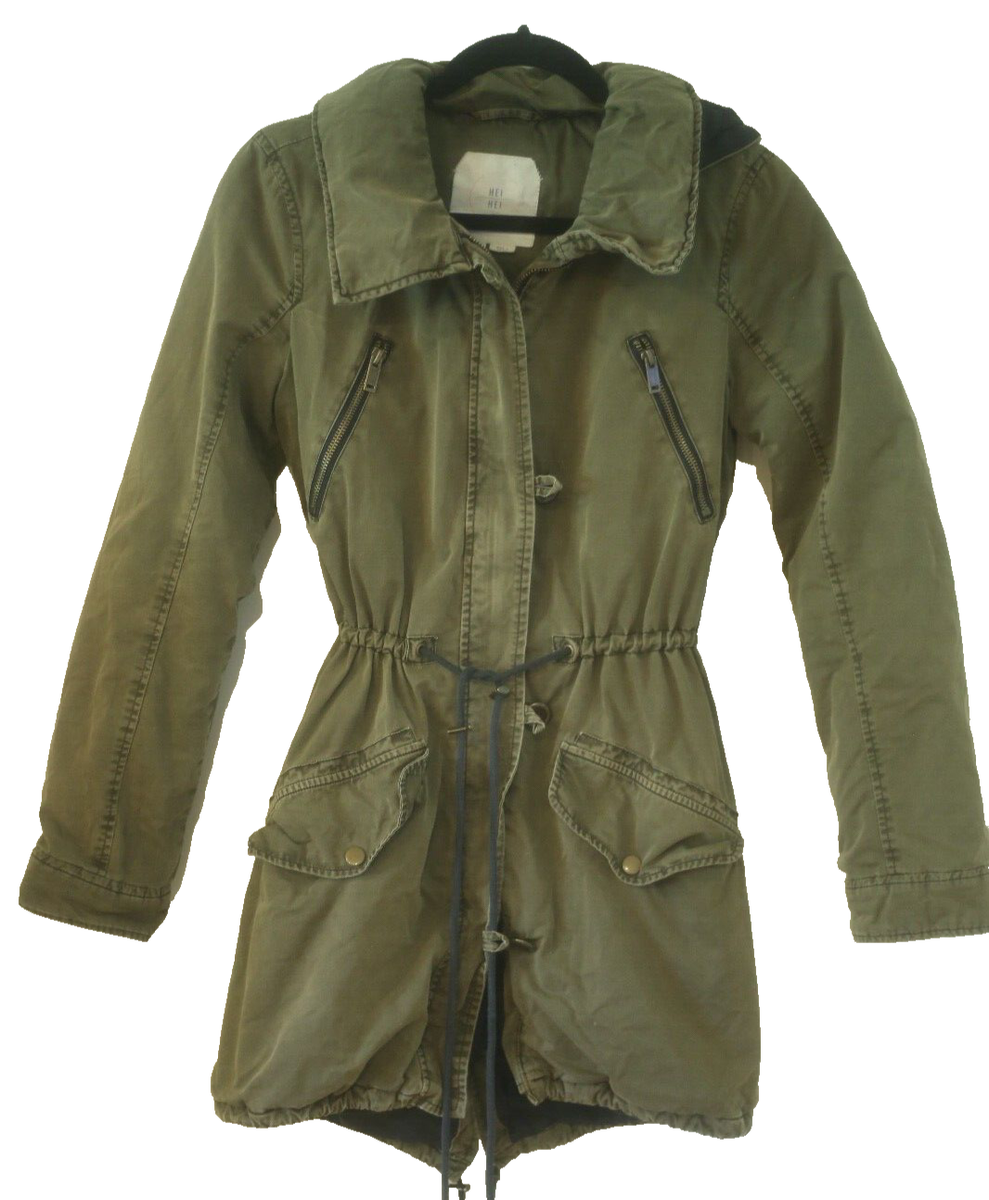 Anthropologie Hei Hei Womens Size XS Olive Green Military Jacket