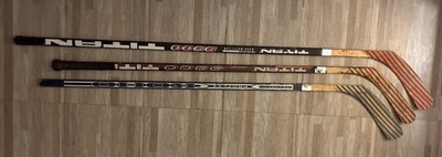 KOHO & TITAN Lot Of 3 Hockey Sticks Adult & Youth Used Wood Hockey Sticks