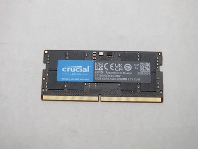 Crucial DDR5 module 16 GB SO-DIMM 262-pin 5600 MT/s / PC5-44800