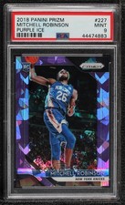 2018-19 Panini Prizm Purple Ice 149/149 Mitchell Robinson #227 PSA 9 MINT 5l1