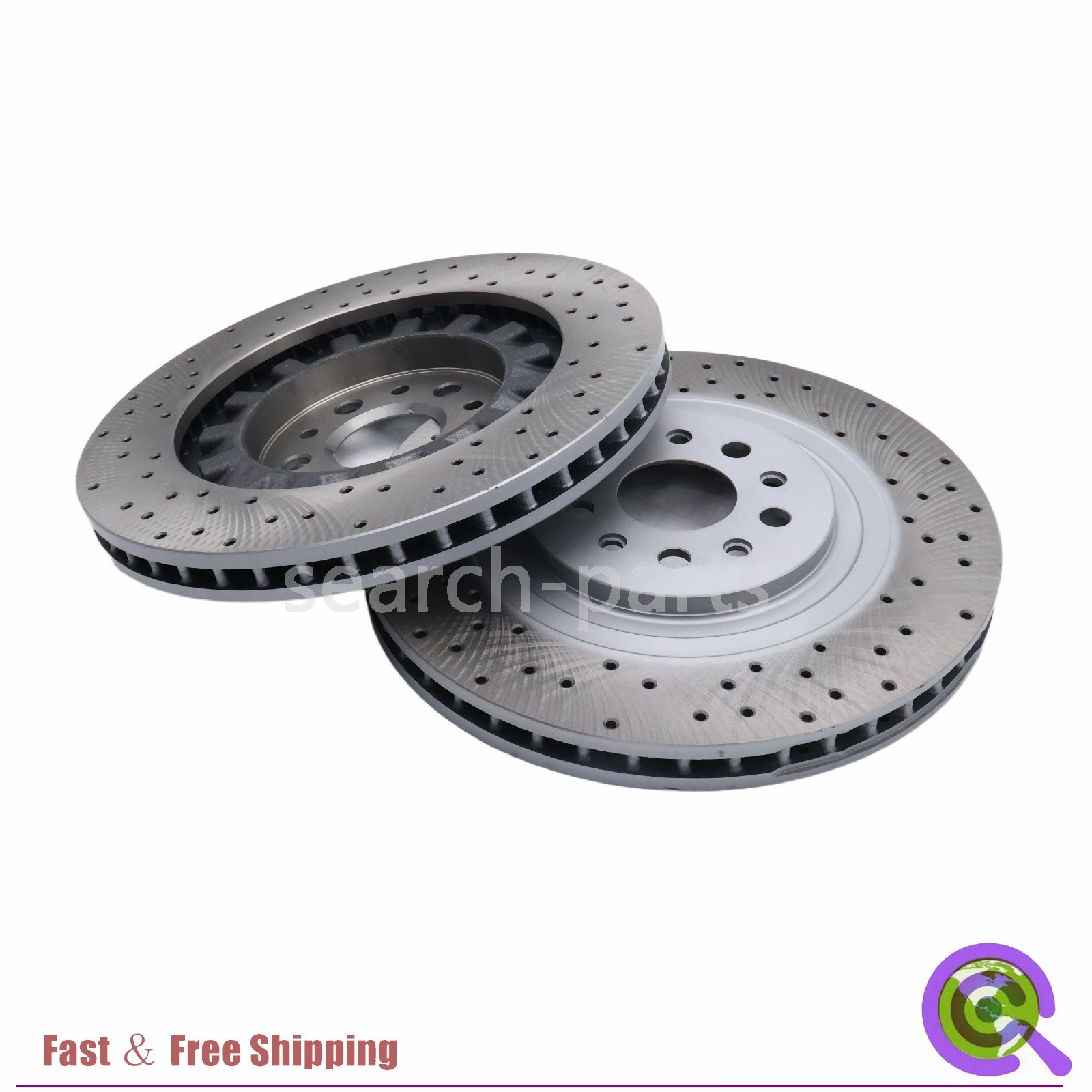 New For 2014-21 Maserati Ghibli Quattroporte Front Brake Rotors 2PCS 670030935