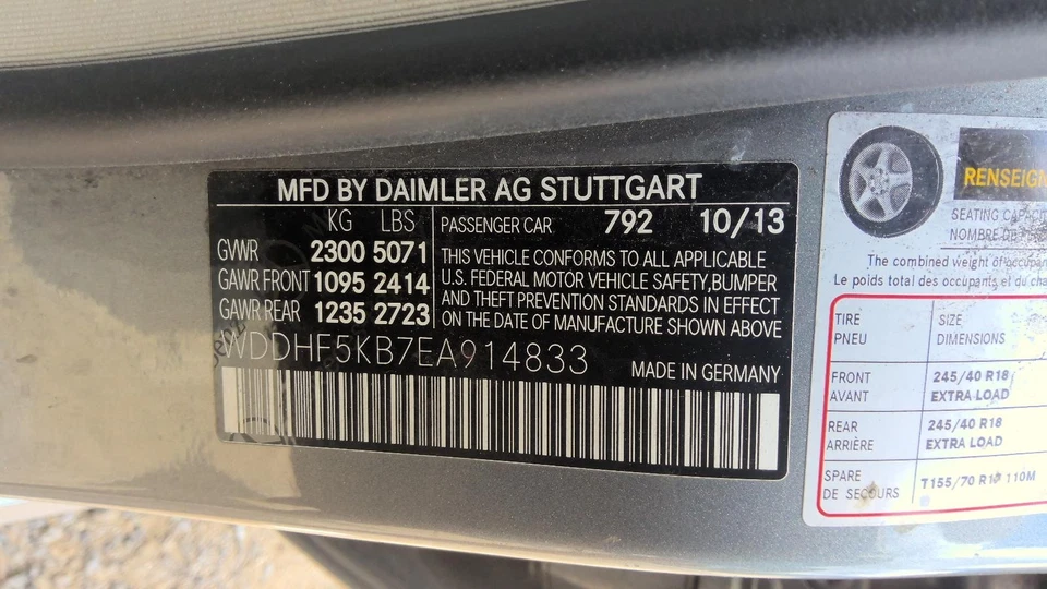 Vidrio de panel de techo usado para: Mercedes-benz Mercedes clase e 212 2014 tipo SDN E35 Foto 2 de 4