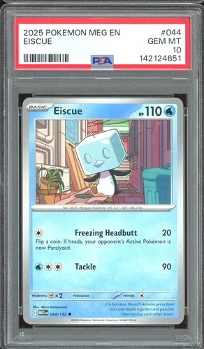 Pokemon TCG Mega Evolution Base Set #044 Eiscue PSA 10