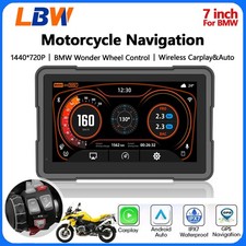7" BMW Motorcycle GPS Navigation CarPlay Auto IP67 Waterproof Bluetooth H1