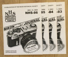 4 Nikon Historical Society Journals: 2004 Issues