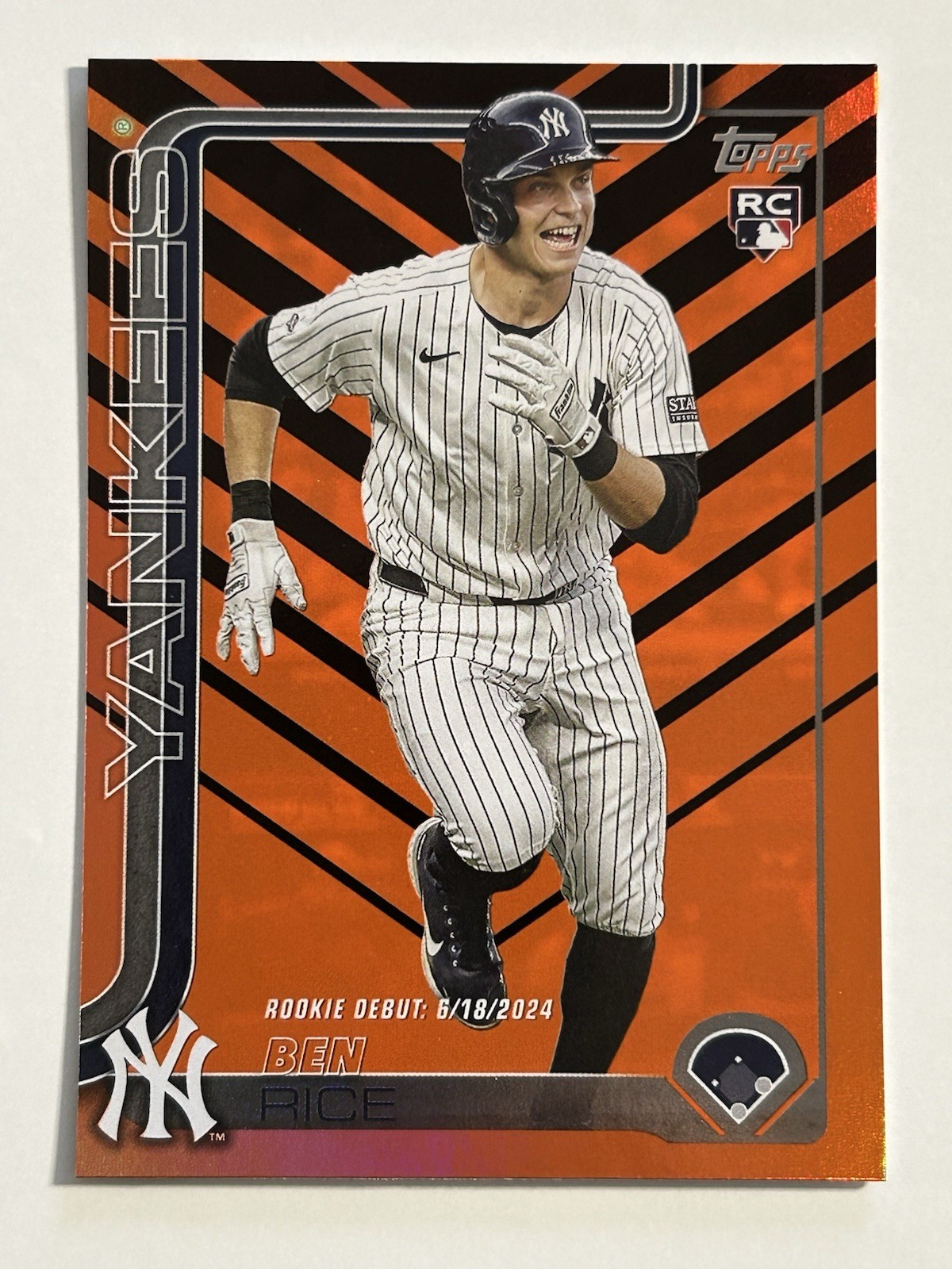 Ben Rice 2025 Topps Update (RC,SP) Rookie Holiday Halloween Foil #US25 Yankees