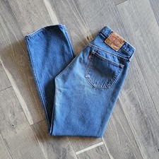 Levis 501xx Jeans 34x34 Blue 100 Cotton Fading Button Fly Made In USA VTG